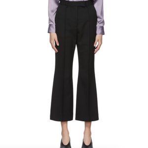 Acne black wool flared trouser (Size 38 Medium 175/72A)